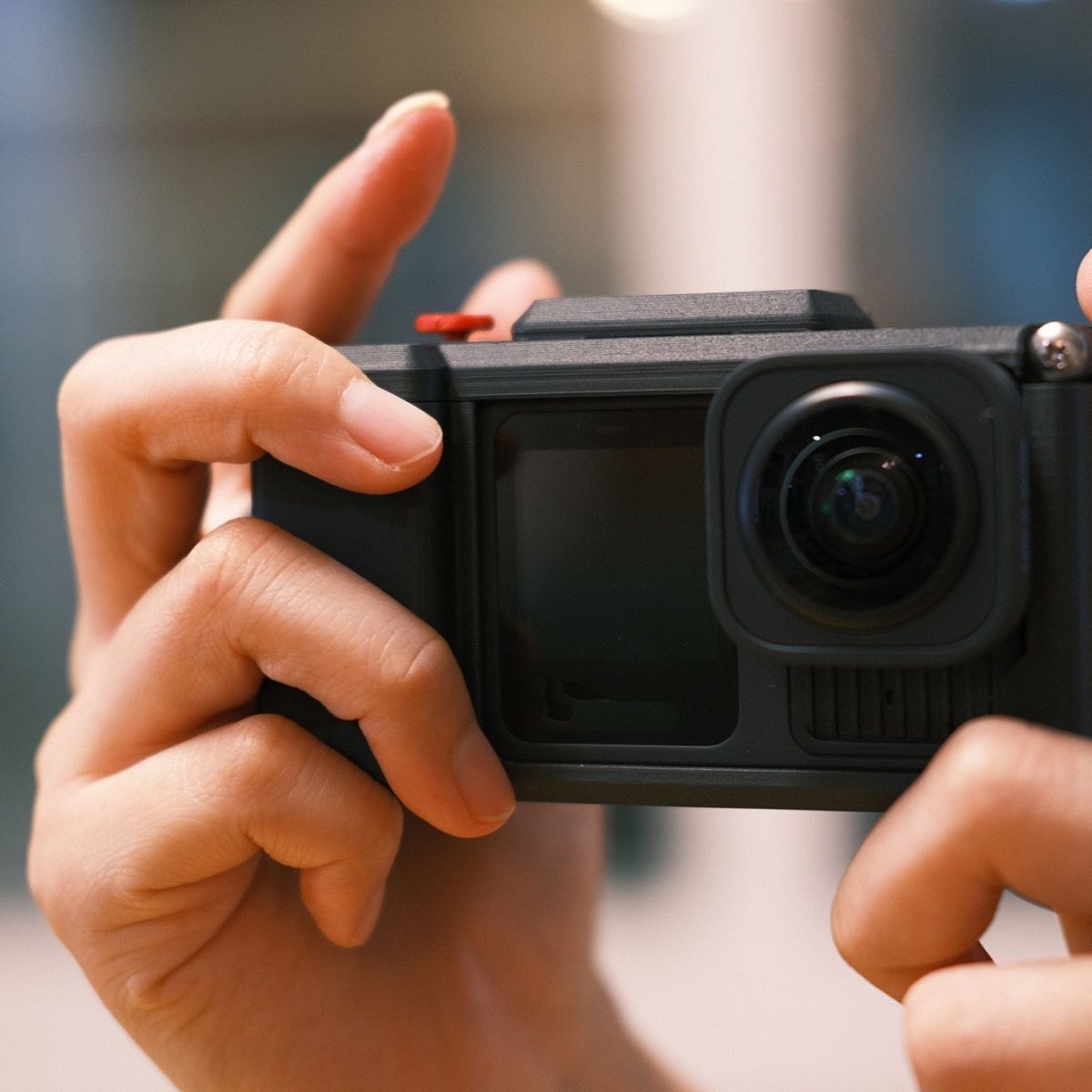 适用gopro9/10/11/12/13街拍手柄快门按钮配件一体兔笼保护套新款