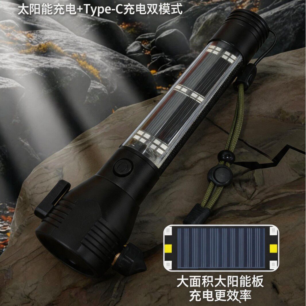 手电筒便携强光充电大容量长续航
