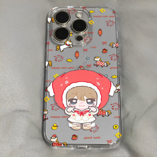 得能勇志可爱年味涂鸦手机壳适用于iPhone苹果17小米17opporeno15华为vivo红米荣耀