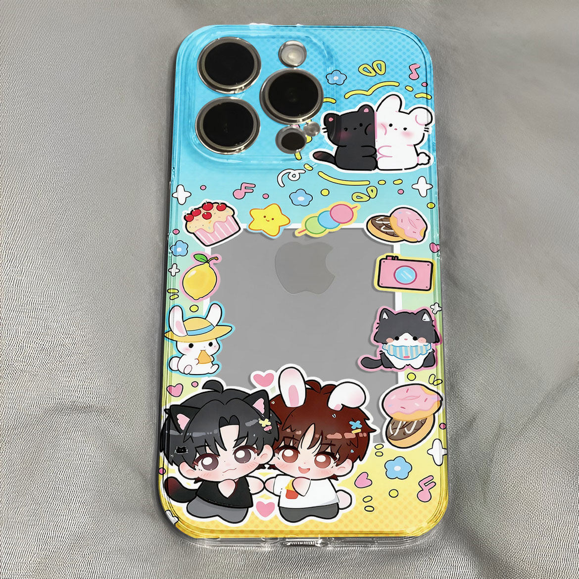 雷朋卡通可放照片拍立得手机壳适用于iPhone苹果17小米17opporeno15华为vivo红米荣耀