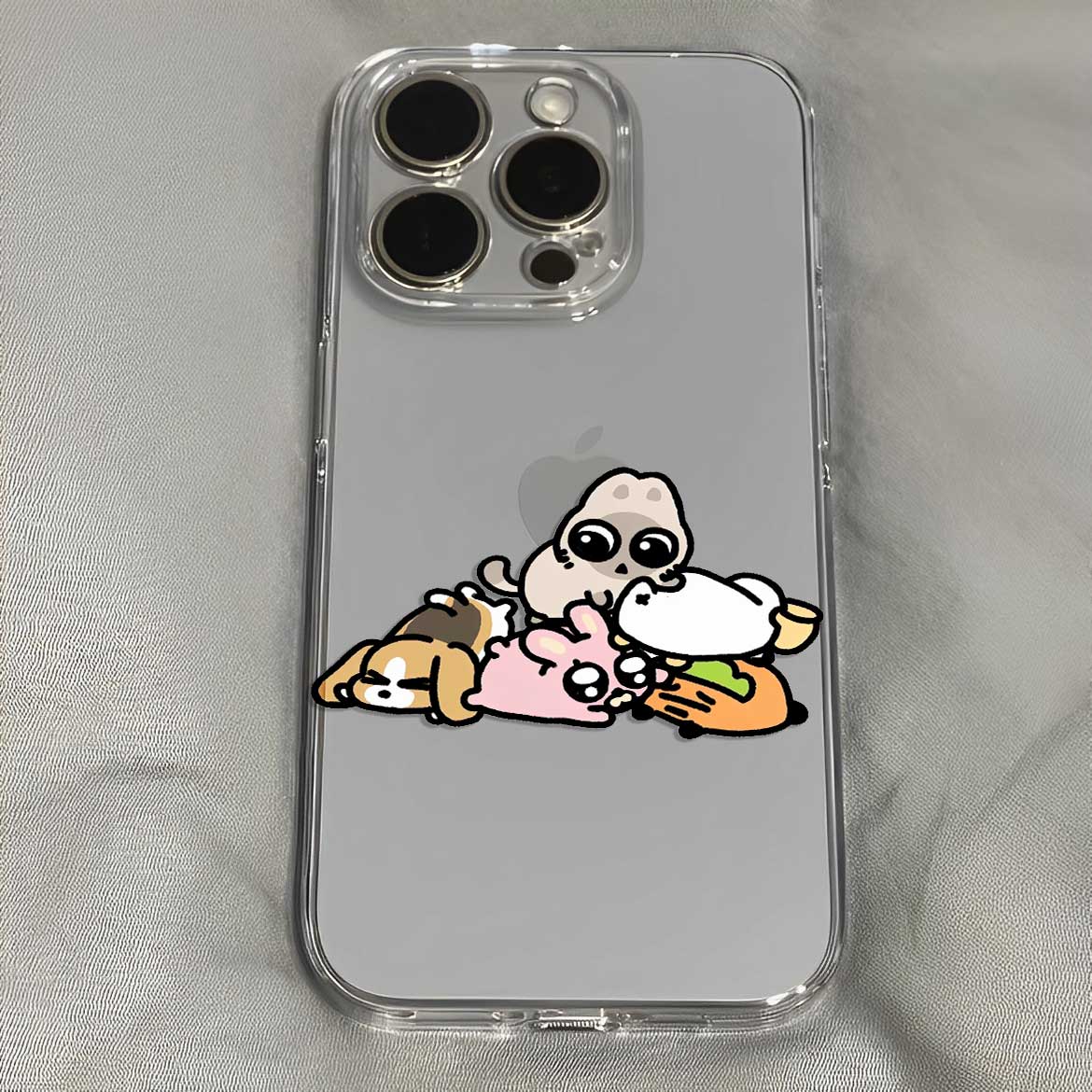 四荤一素呆萌小仓鼠搞怪版手机壳适用于iPhone苹果17小米17opporeno15华为vivo红米荣耀