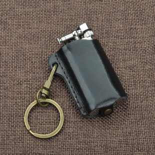 Corona 包邮 手工缝制钥匙扣 5415牛皮打火机套 日本皇冠ill