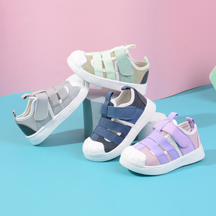 轻便运动透气单鞋 男女宝宝小童软底贝壳鞋 MD465 2021秋款 巴托童鞋