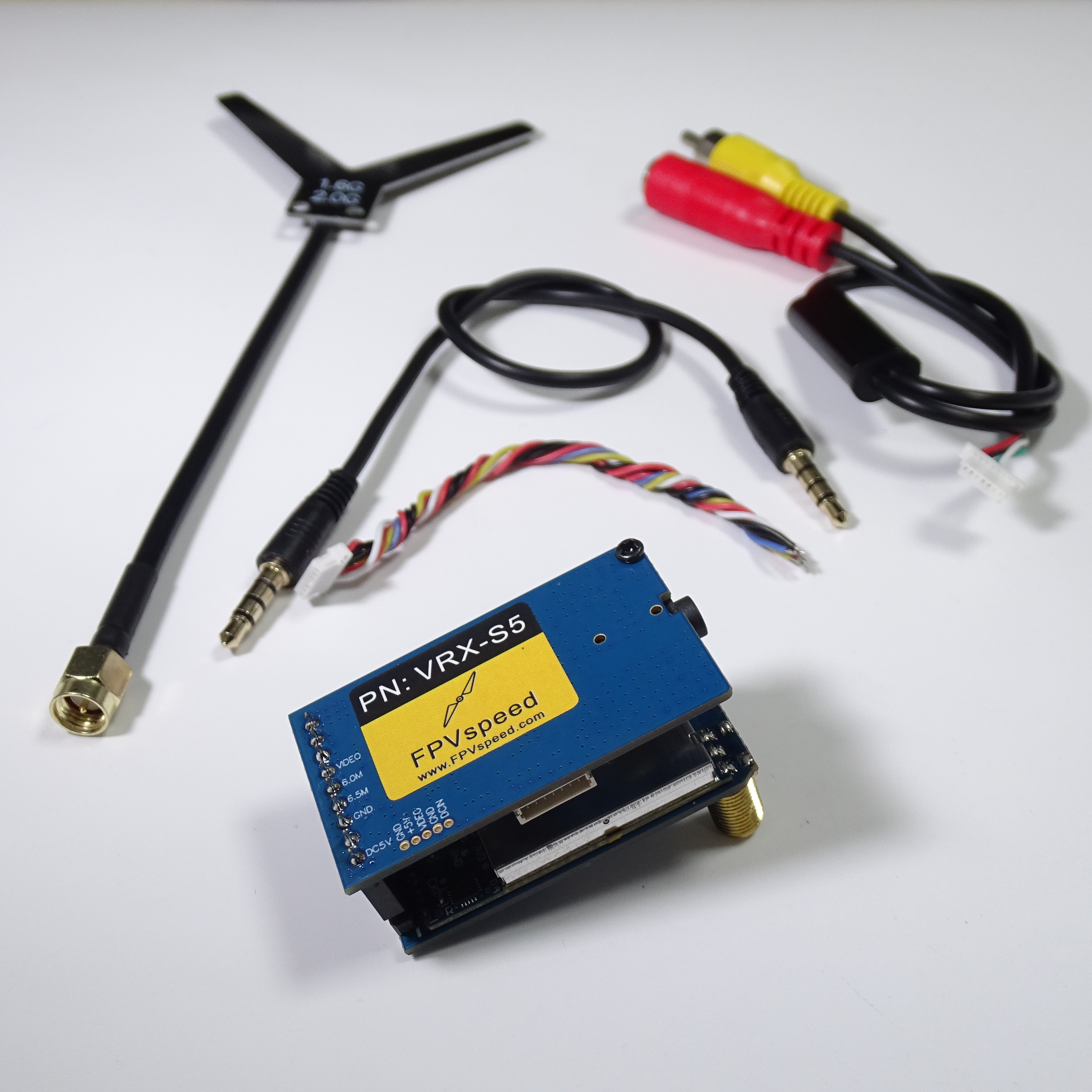 VRX-S5 图像传输接收机 1.7/1.9GHz 8CH 无人机穿越机 FPVspeed