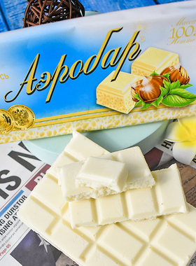 可瑞迩气泡黑巧克力果仁榛子夹心白巧克力俄罗斯进口代可可100克