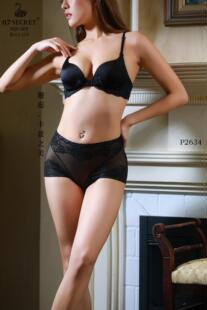 蕾丝生活家2634内裤女薄款大码高腰网纱纯欲性感纯棉裆新款短裤