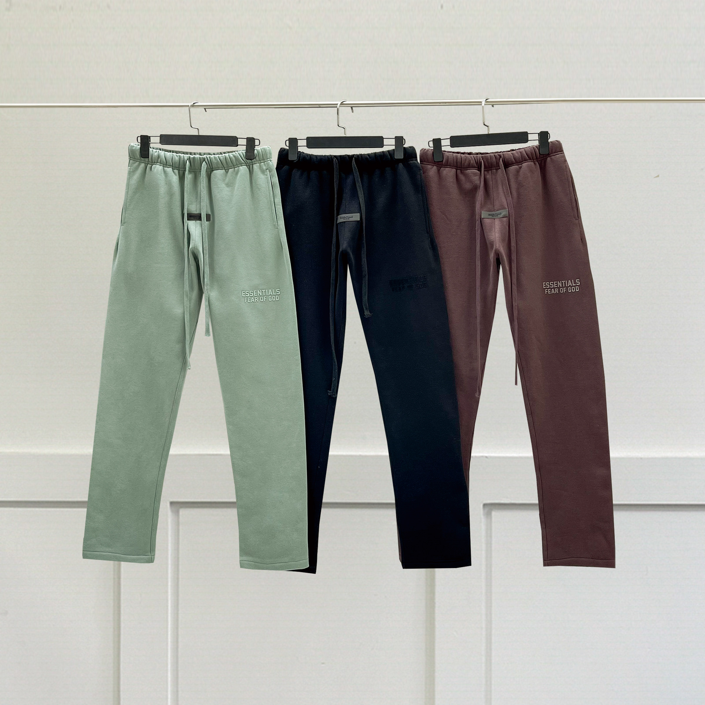 秋冬新款fear of god复线essentials长裤男女fog宽松休闲直筒卫裤