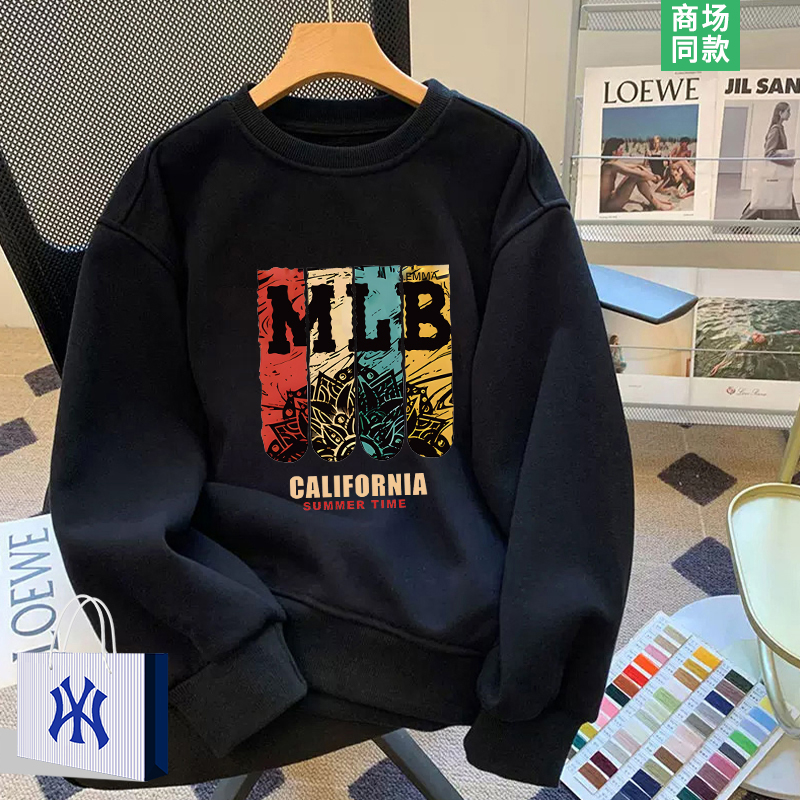 春秋新款潮牌卫衣男士圆领上衣