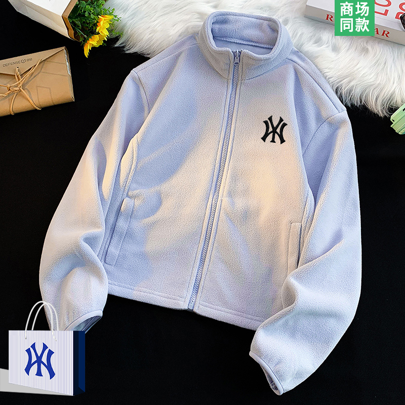 户外抓绒衣男士潮牌立领外套