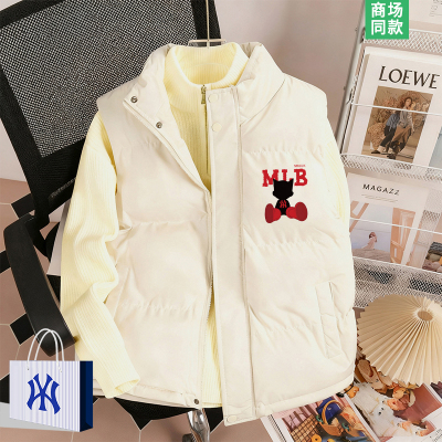 卡通联名棉马甲男士加厚背心外套