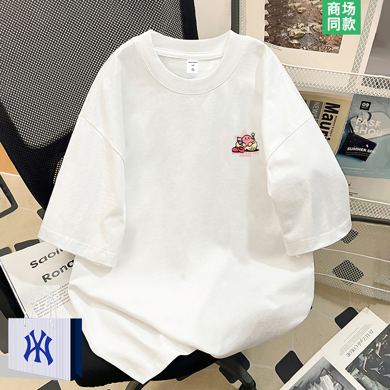 星之卡比联名女士短袖t恤衫