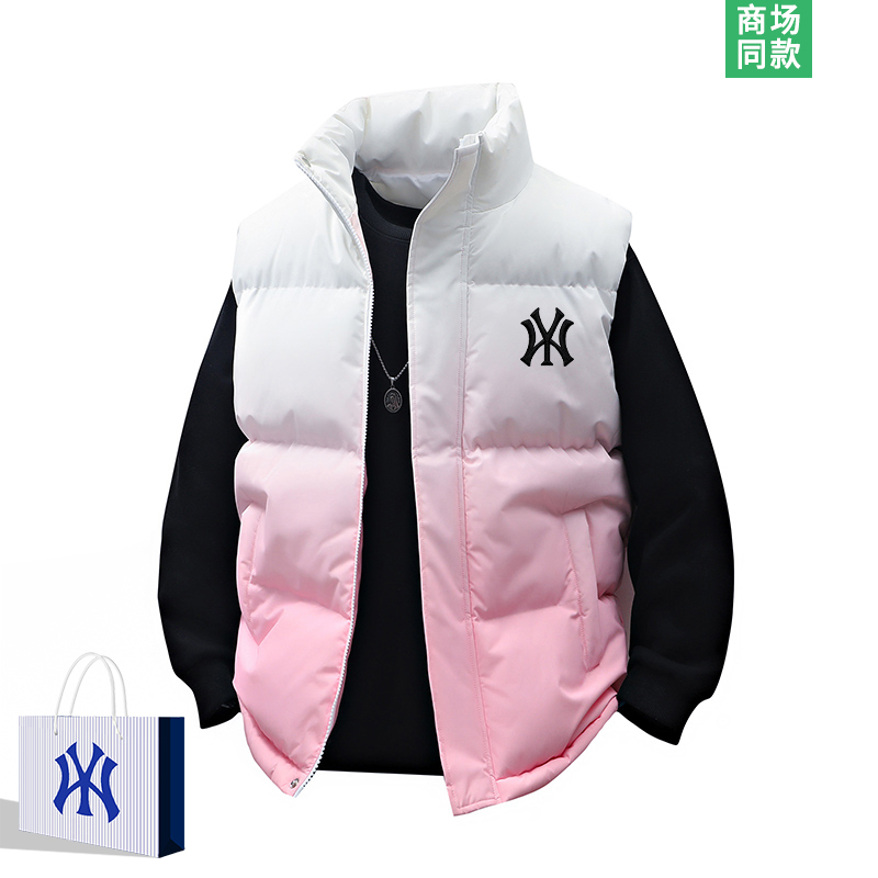 渐变色棉马甲男士坎肩背心外套