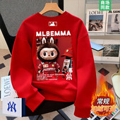 红色打底衫 奥莱专场 本命年 拉布布加绒卫衣男士 正品 推荐