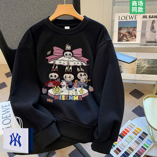 拉布布情侣款 奥莱专区 秋冬季 2025新款 上衣潮 卡通潮牌卫衣男士