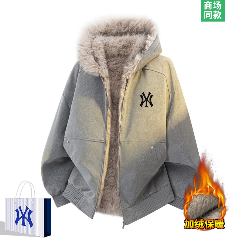 座山雕外套男士加厚连帽棉衣