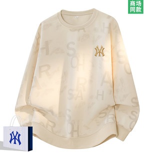 立体刺绣 | 满印卫衣女士2026新款美式潮牌长袖t恤情侣装春装上衣