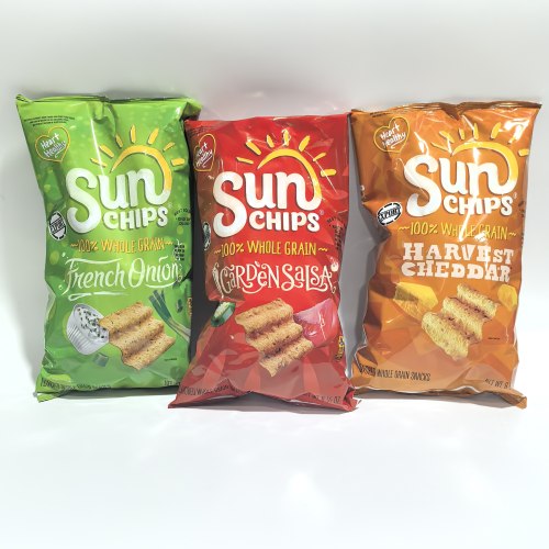 特价临期美国进口Sunchips桑切斯牌洋葱番茄奶酪味玉米片薯片零食