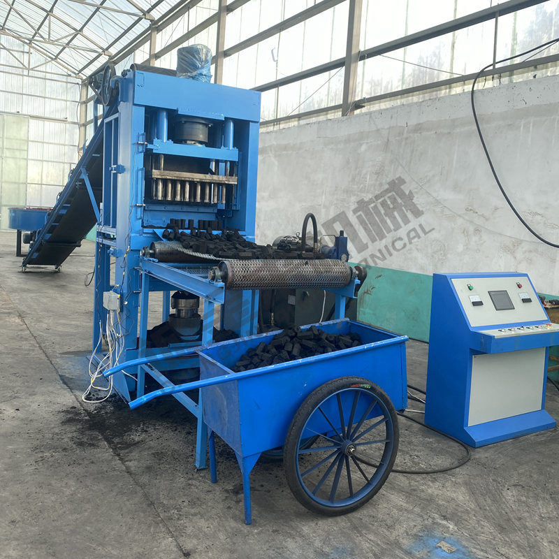 神木兰炭压块机  无烟碳成型机设备  液压兰炭压棒机