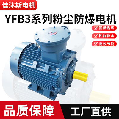 江苏佳沐斯YFB3系列粉尘防爆电机高效节能三相异步电动机380V
