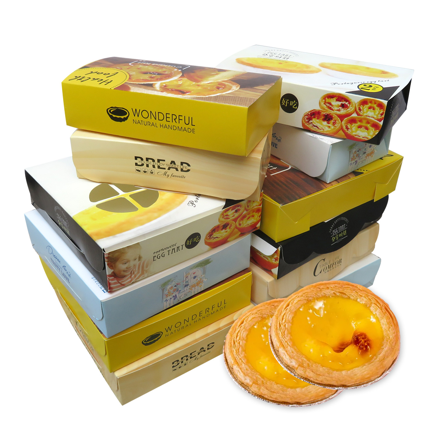 华翔葡式蛋挞包装盒2346粒装