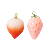 Реалистичная милая клубника, подвеска, серьги ручной работы, аксессуар с аксессуарами, «сделай сам»