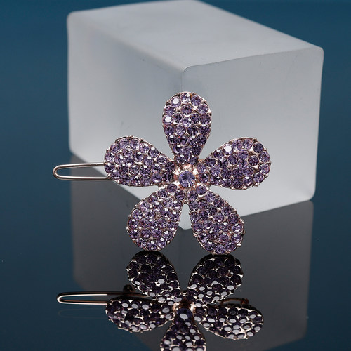 侧边一字夹子少女韩国简约发卡