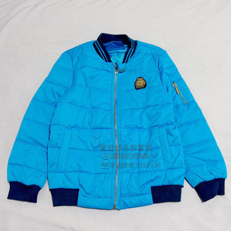 欧恰恰男童 秋冬韩版新款时尚休闲加棉夹克棉服棒球服E5325128