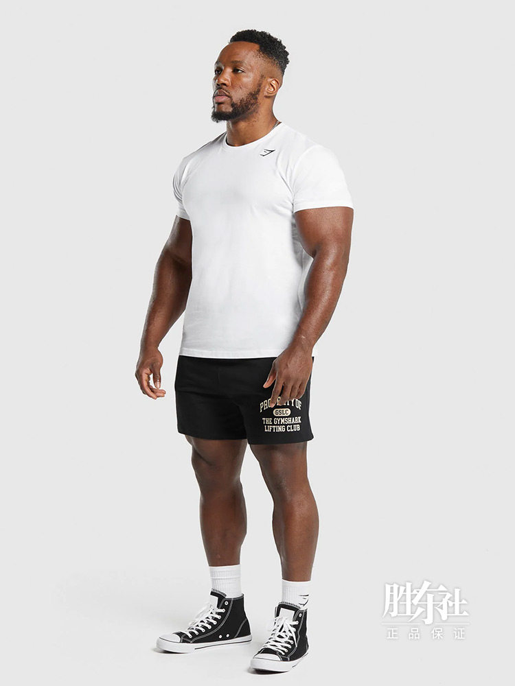 [英国GYMSHARK官网LIGHTWEIGHT JERSEY男子健身运动短裤吸湿排汗]