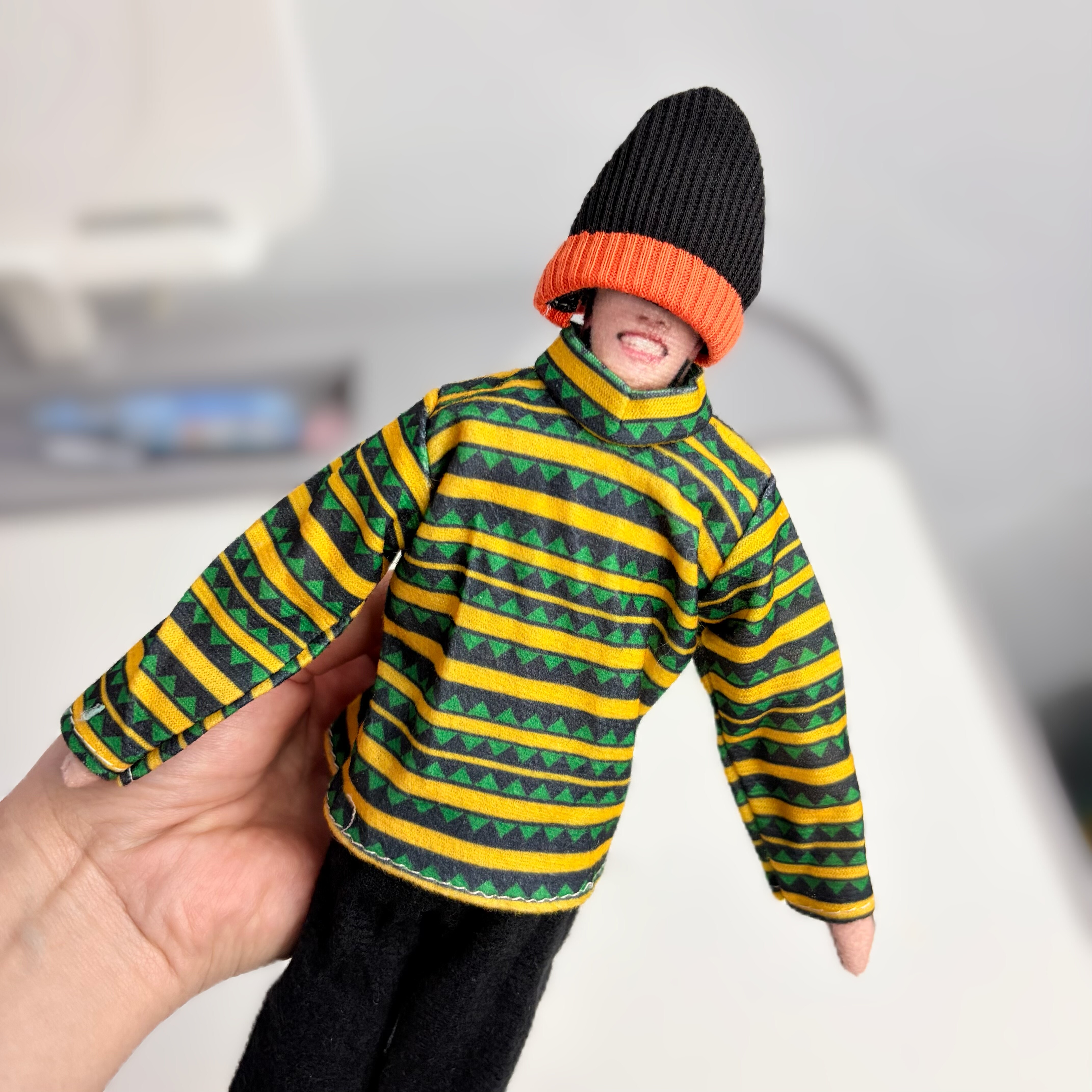 搞笑老鼠干毛绒玩偶公仔衣服配件帅气男孩凹造型 1/6人偶兵人模型