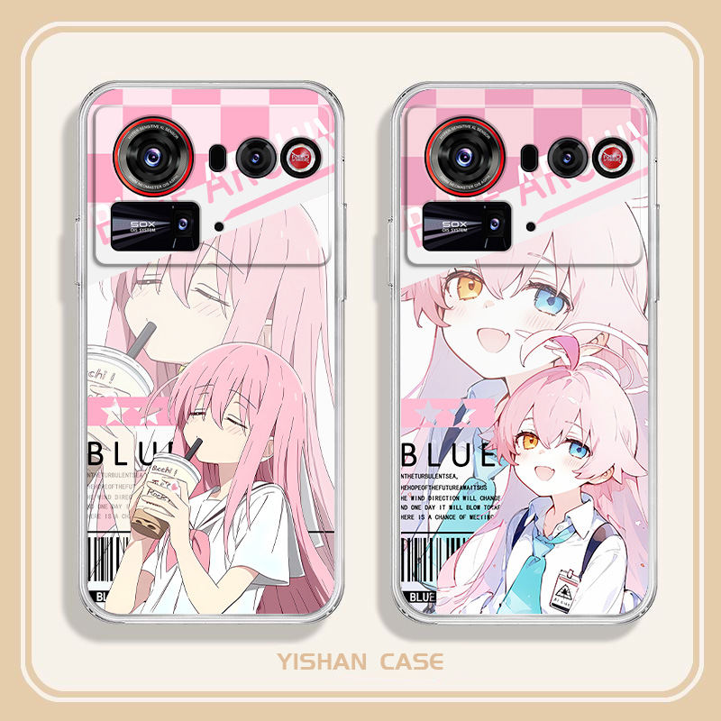 适用于努比亚z80ultra手机壳卡通透白软壳游星野优香创意可爱z80至尊全包防摔高颜值男女款定制保护套ins风