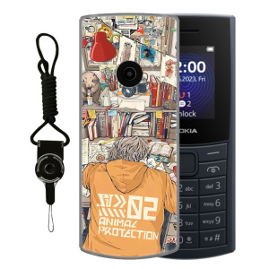 适用于新诺基亚110 4G 2023版手机壳新款全包防摔简约可爱卡通动漫自律舒适高颜值定制保护套