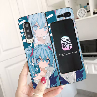 适用于三星fold手机壳折叠皮纹卡通W20崩坏卡芙卡镜流希儿f907N全包防摔f9000创意可爱高颜值定制保护套ins风