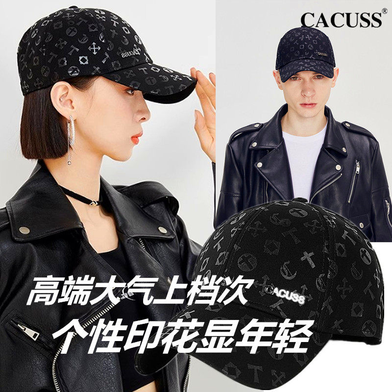 CACUSS新款时尚高端棒球帽男女四季通用韩版百搭鸭舌帽户外遮阳帽
