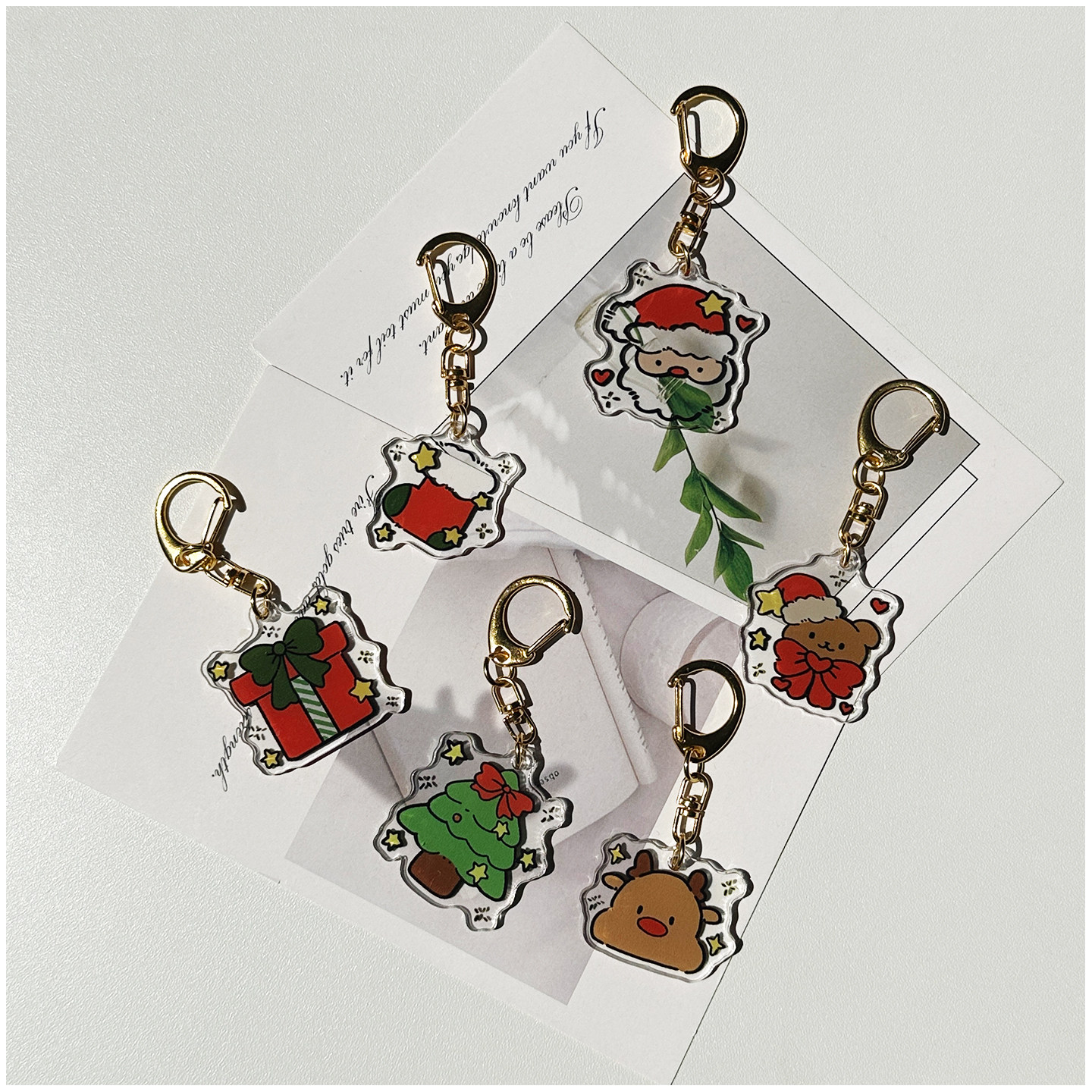 钥匙扣2025年新款圣诞节小挂件