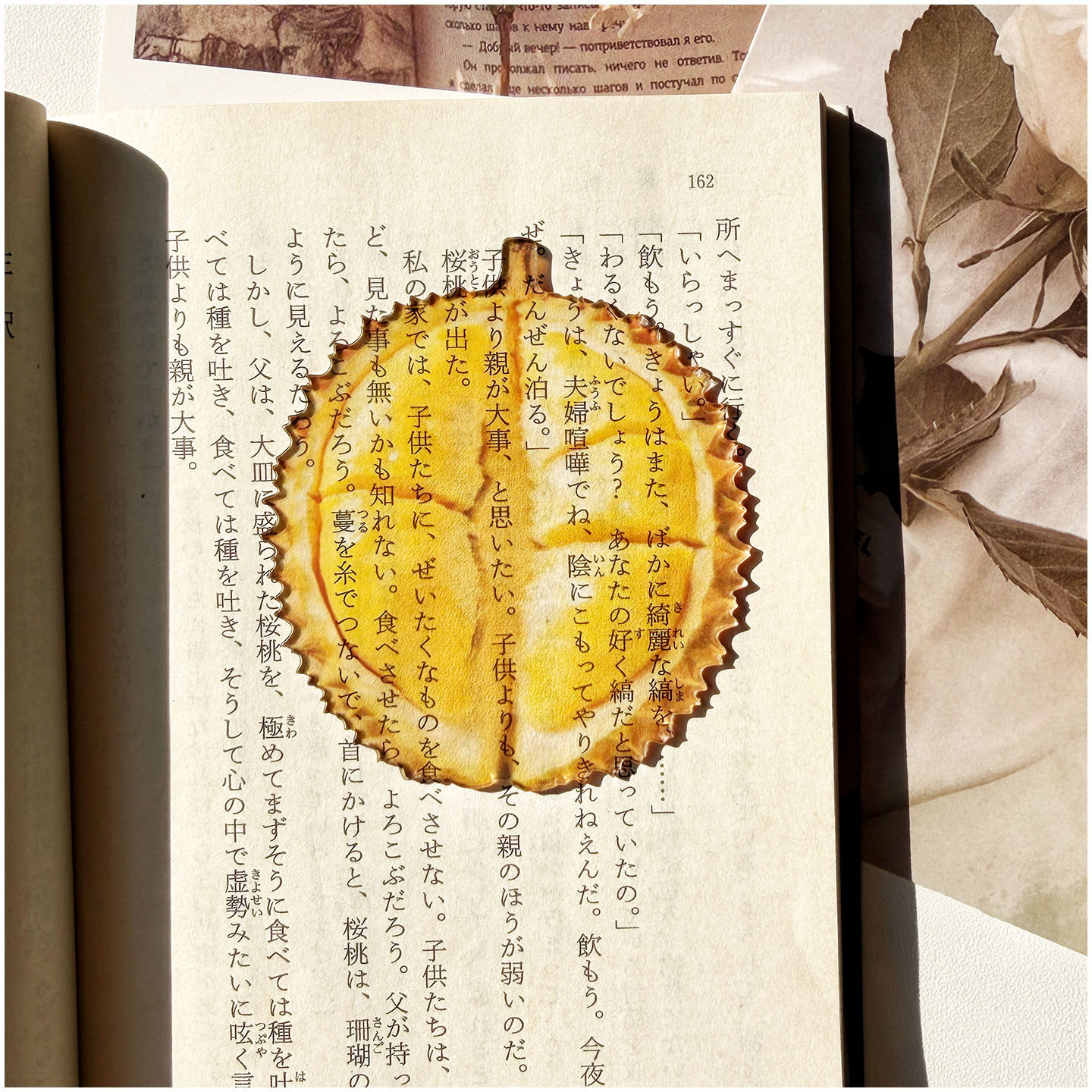 可爱原创榴莲橘子百香果水果书签亚克力透光ins风学生阅读标记