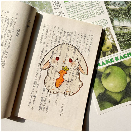 可爱兔兔亚克力透光书签