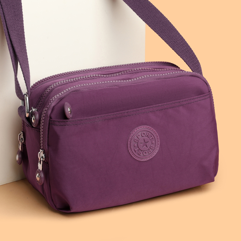 新款多层单肩斜挎包女休闲包