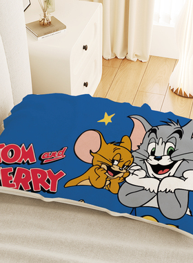 新款汤姆猫防头油枕巾单个宿舍猫和老鼠枕芯盖布杰瑞可机洗枕头巾