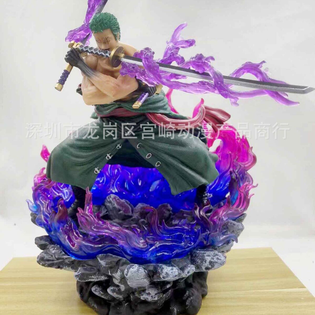 海贼王 鬼泣阿修罗索隆 九刀流阿修罗阎魔特效 模型摆件手办