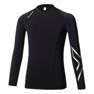 X-max儿童运动短袖速干衣女童高弹力健身服上衣瑜伽篮球足球训练