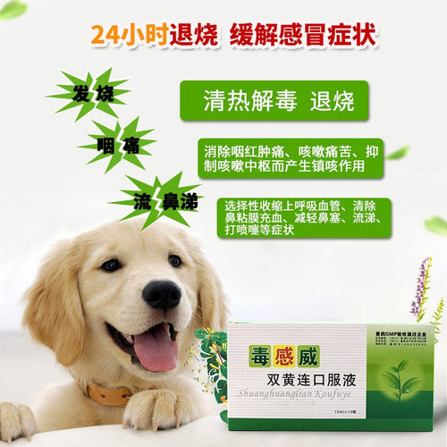 毒感威双黄连口服液狗狗抗病毒