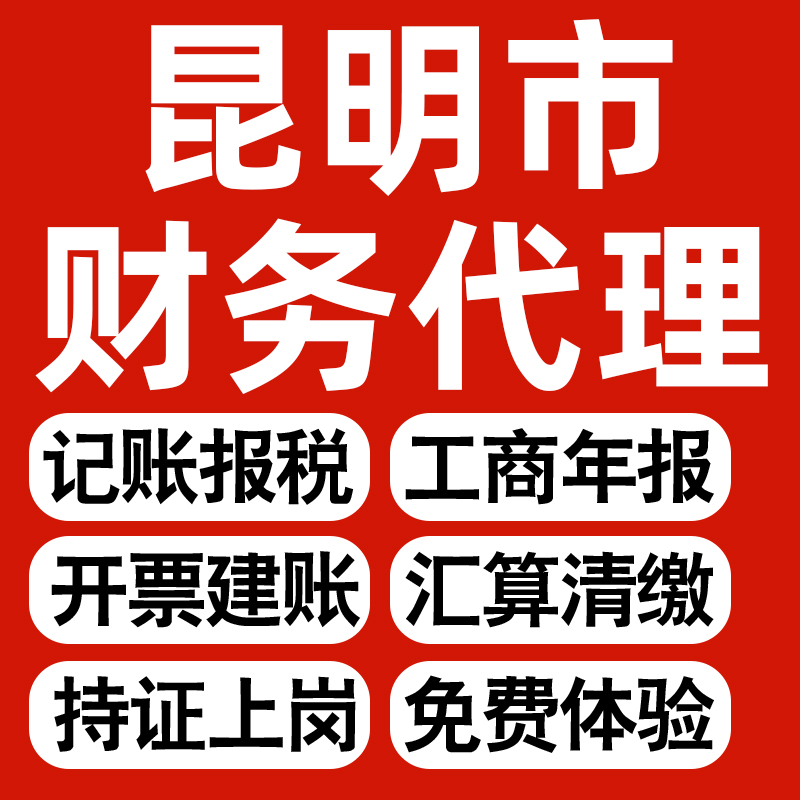 昆明企业代办记账报税公司财税年度汇算清缴代申报个体户逾期异常-封面