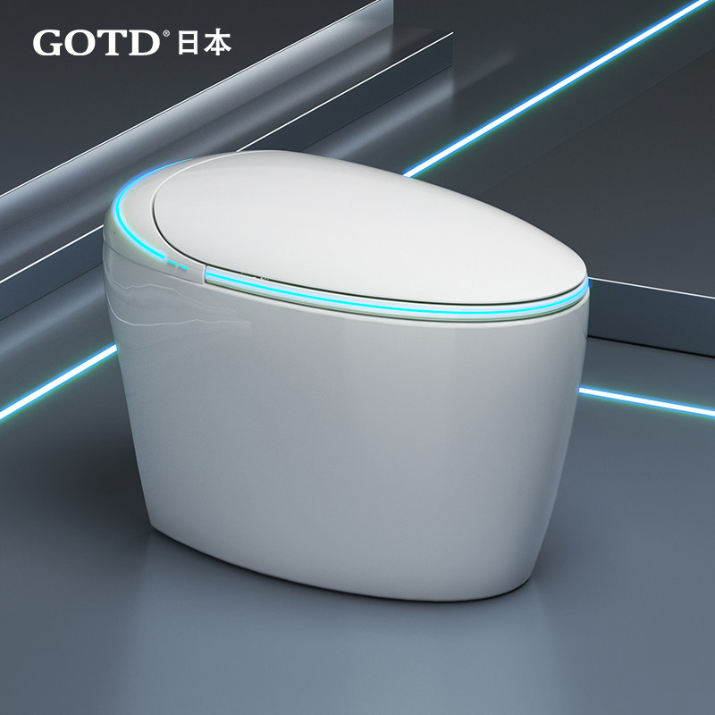 GOTD智能马桶一体式鸡蛋型全自动翻盖无水压限制即热电动坐便器
