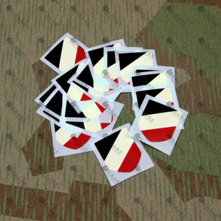 德式钢盔盔徽 直转印盔贴纸 M35 M40 M42钢盔 头盔贴纸