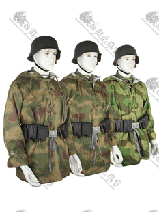 【顶及复刻】德军沼泽茶水裂片迷彩罩衫伪装服