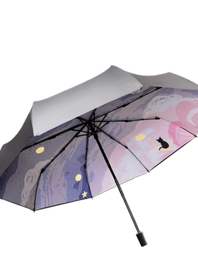 麦阿蜜晴雨伞手绘防晒防紫外线