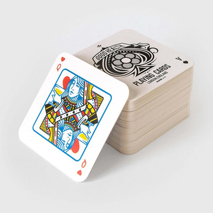 英国Suck UK 扑克牌啤酒杯垫 趣味派对吸水杯垫套装 冷水杯垫54张