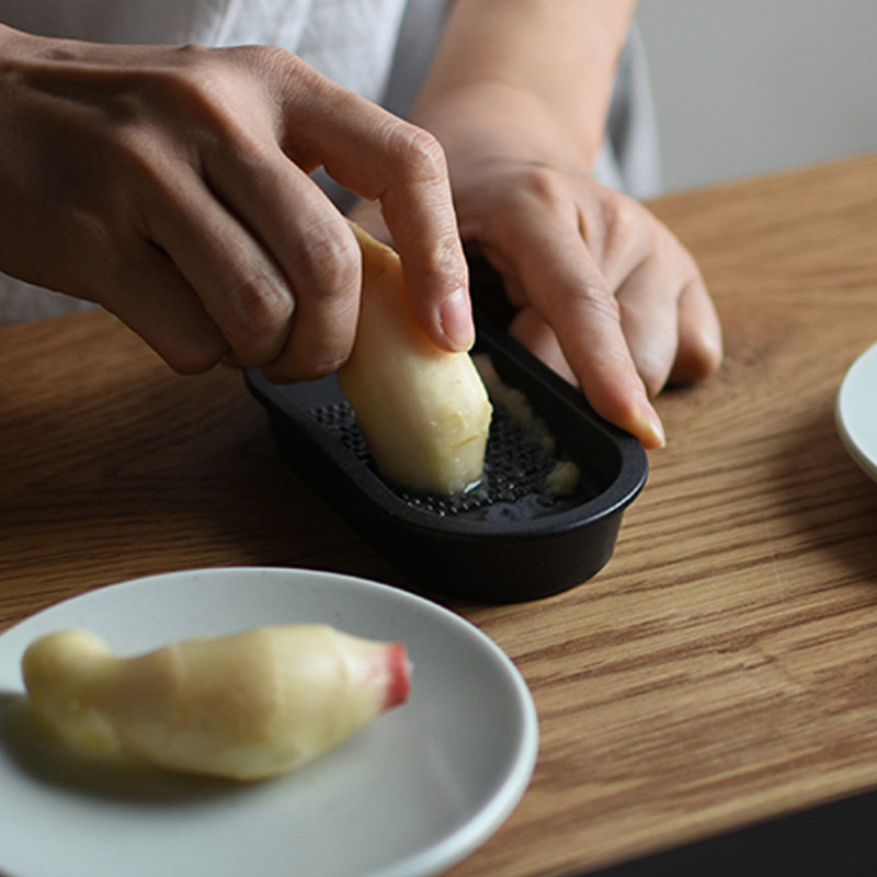 日本原装进口Kinto 陶瓷磨蒜器磨姜器 日式简约压蒜器磨泥碗