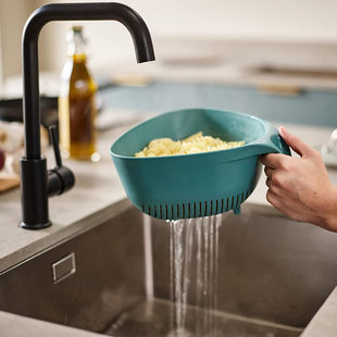 英国Joseph Joseph 三角沥水篮漏水筛 家用洗菜篮沙拉意面滤水器