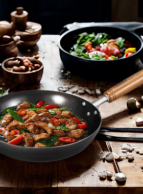 日本产进口Summit凹凸纹平底煎锅 锤目纹平底铁锅 手感轻省力通用